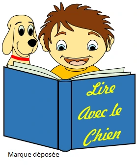 Logo Lire avec le chien, marque déposée